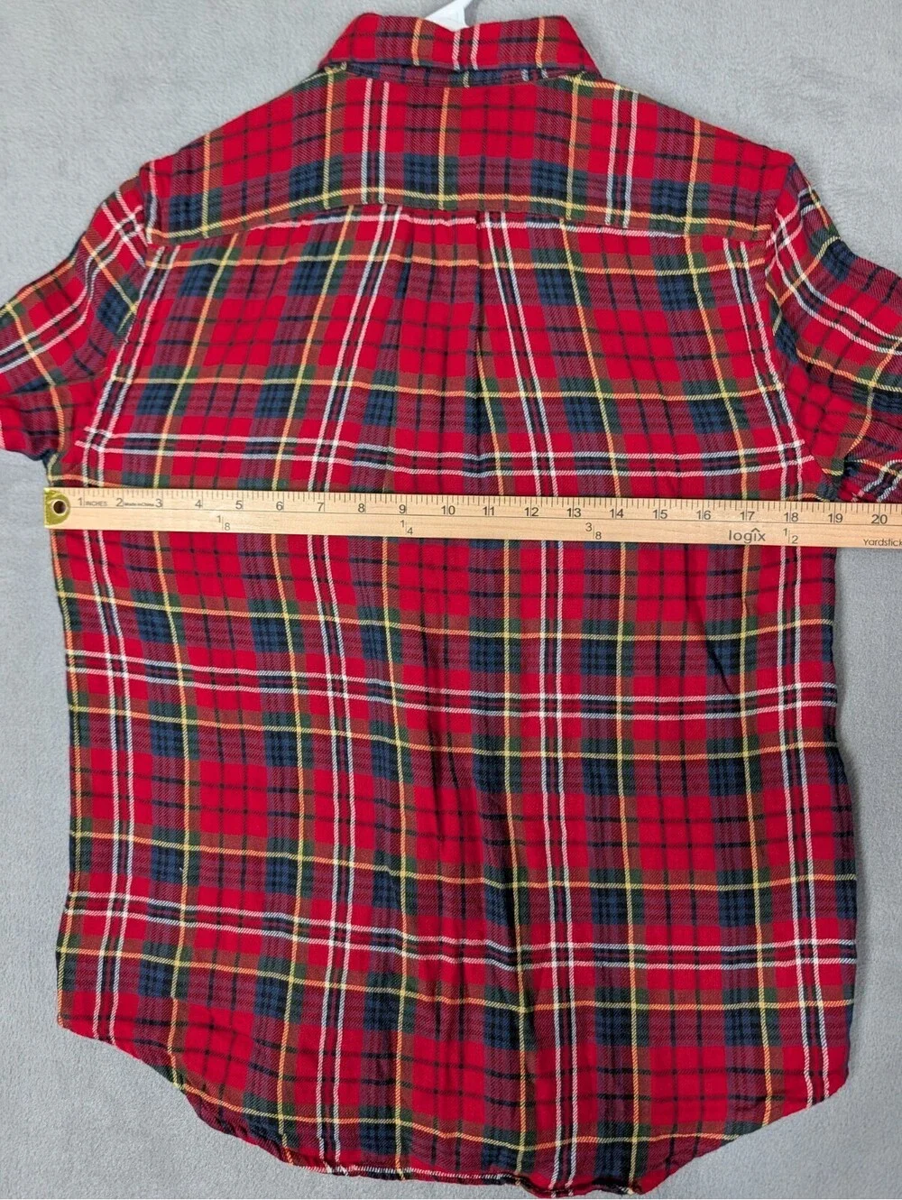 Polo Ralph Lauren Boys Large 14/16 Red Plaid Lined Flannel Shirt Button Pony NWT
